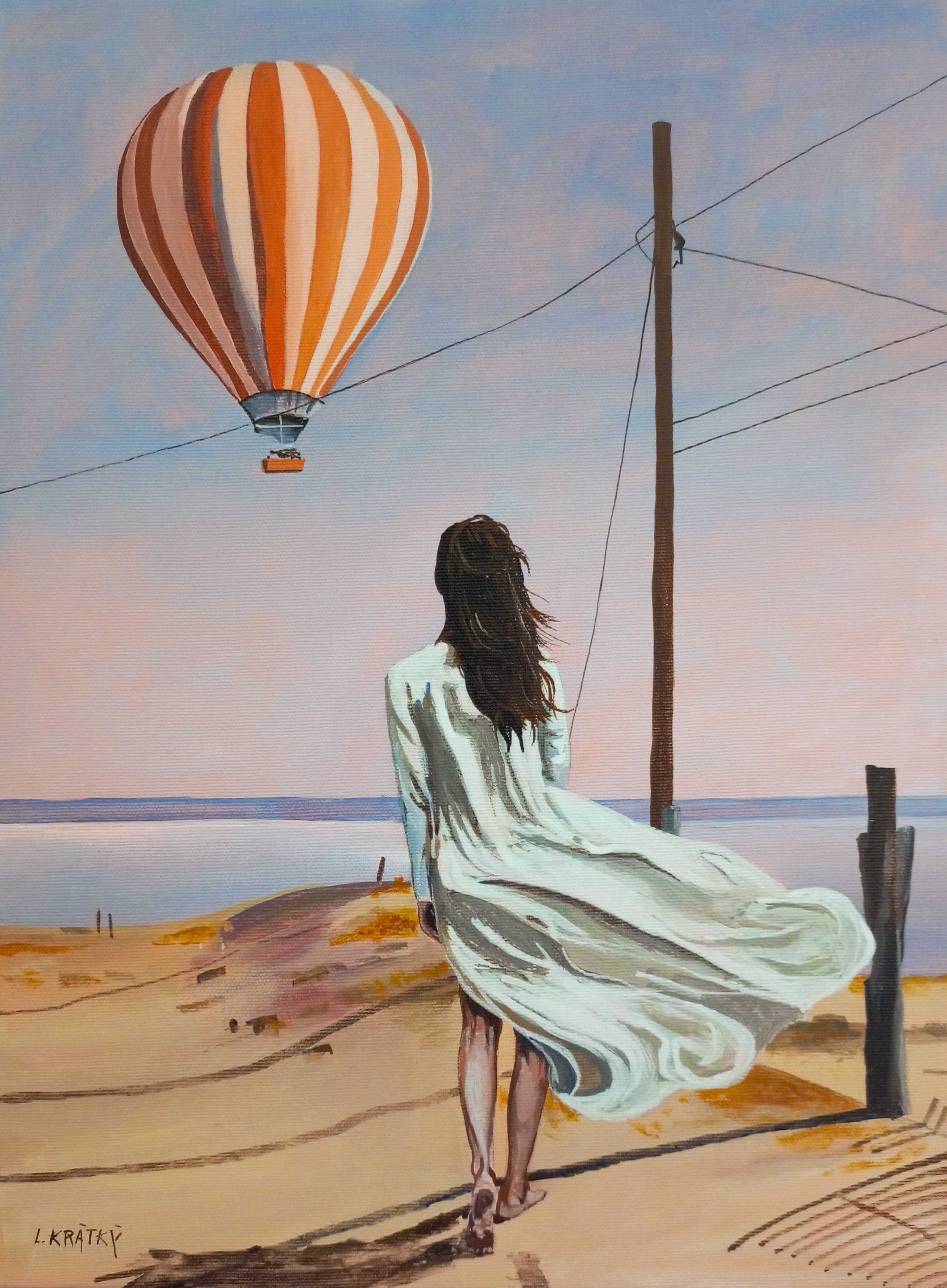 Žena a balón 