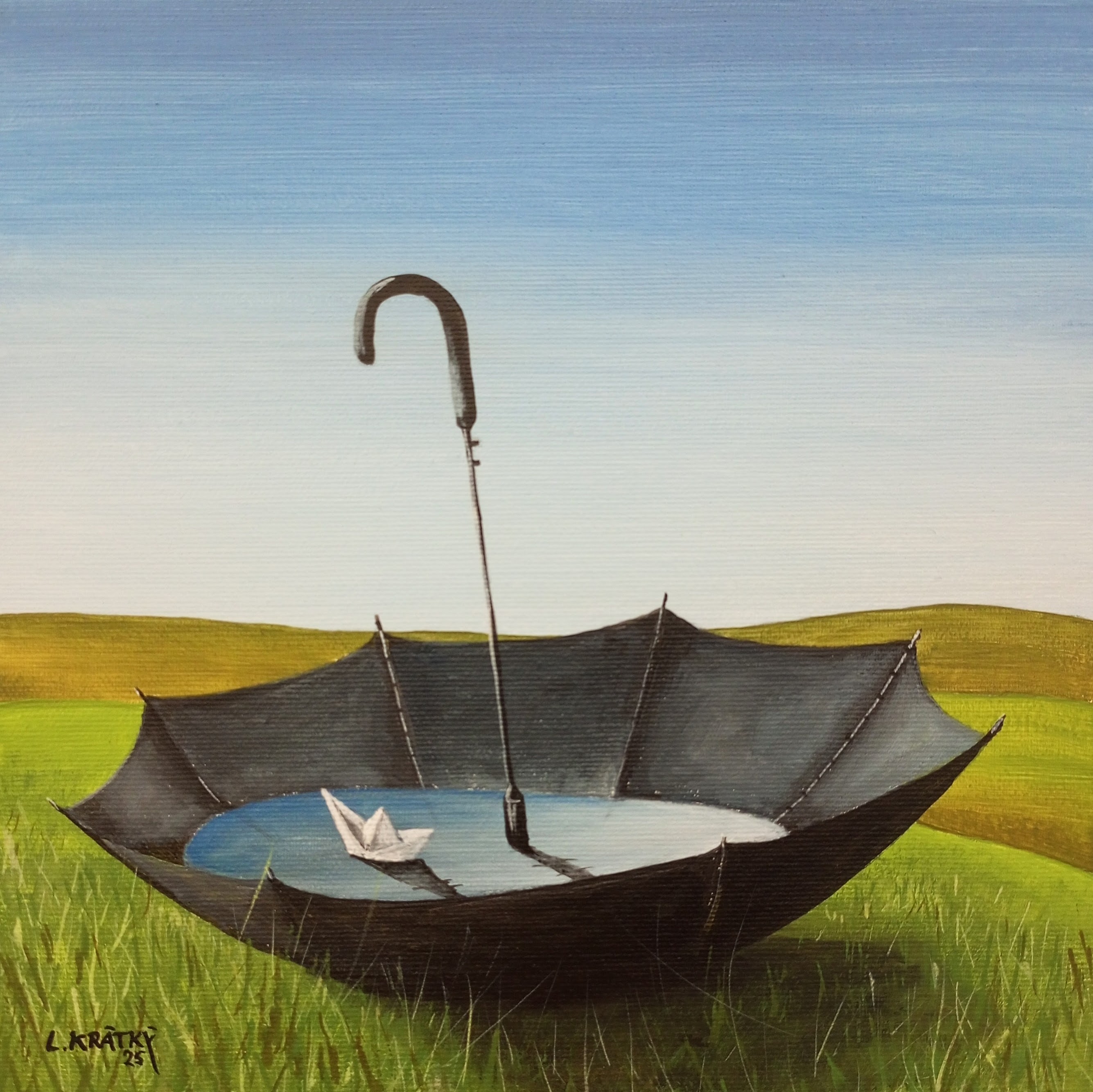 Krajina s deštníkem 